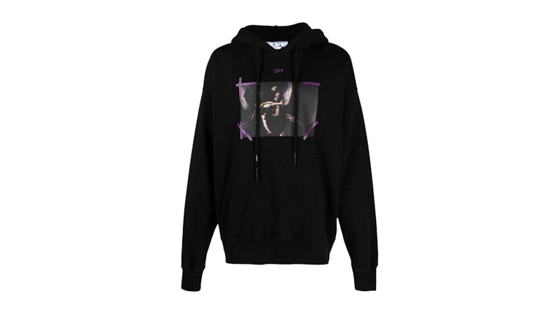 OFF-WHITE Arrow Caravaggio Mercy Skate Hood Hoodie Black