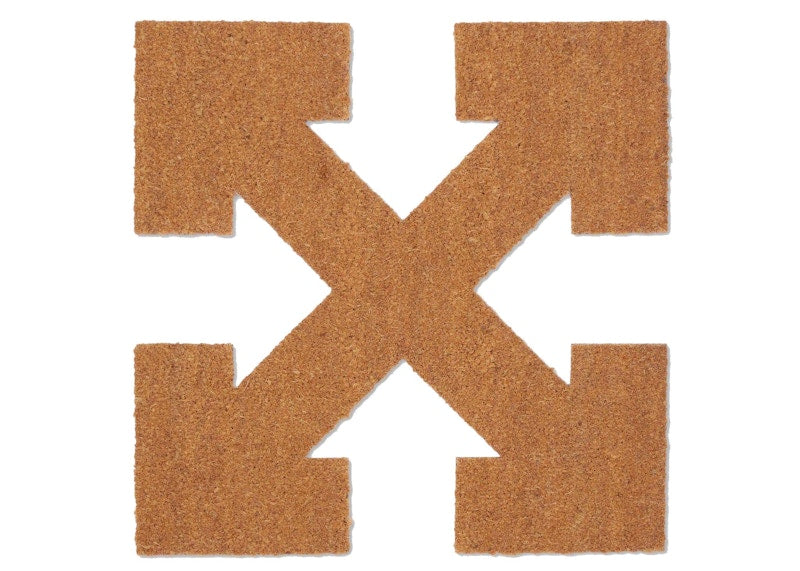 OFF-WHITE Arrow Doormat Brown