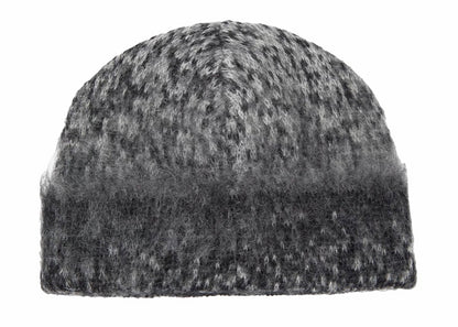 OFF-WHITE Arrow Fuzzy Mohair Knit Beanie Dark Grey