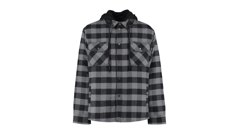 OFF-WHITE Arrow Padded Flannel Jacket Grey