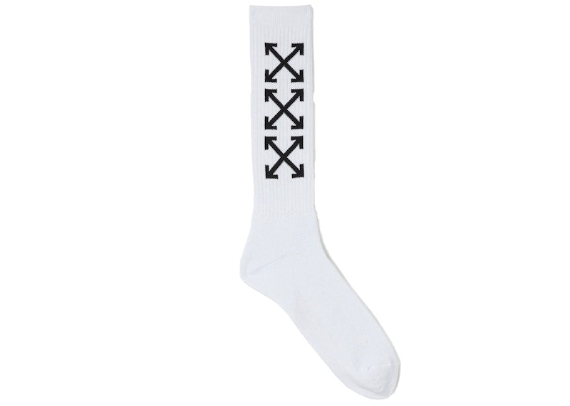 OFF-WHITE Arrows Mid Socks White/Black