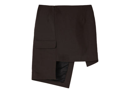 OFF-WHITE Asymmetric Cargo Skirt Black