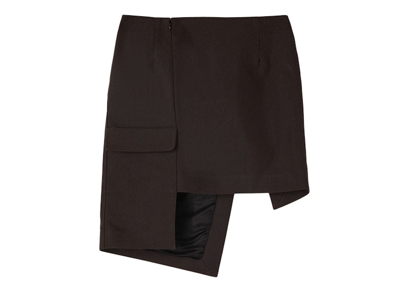 OFF-WHITE Asymmetric Cargo Skirt Black
