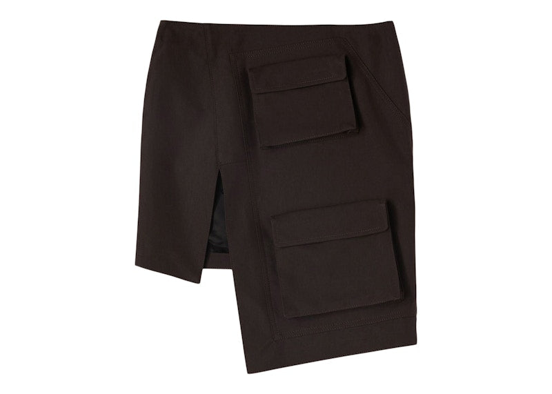 OFF-WHITE Asymmetric Cargo Skirt Black