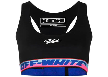 OFF-WHITE Athleisure Logo Bra Top Black/Blue/Pink