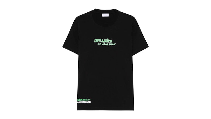OFF-WHITE Barber Slim S/S Tee Black/White