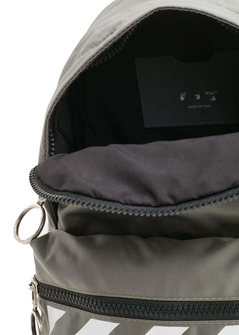 Off-White Binder Nylon Mini Backpack Grey