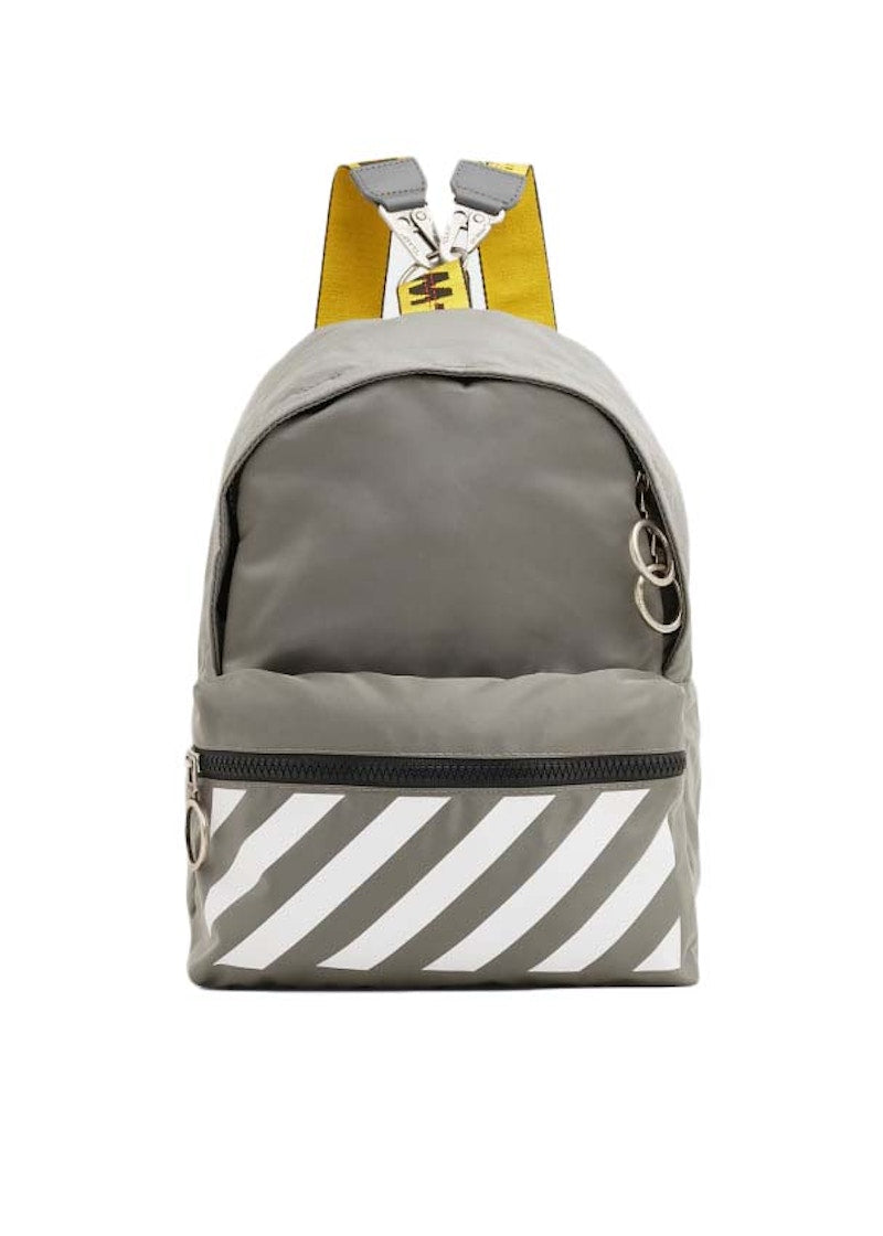 Off-White Binder Nylon Mini Backpack Grey