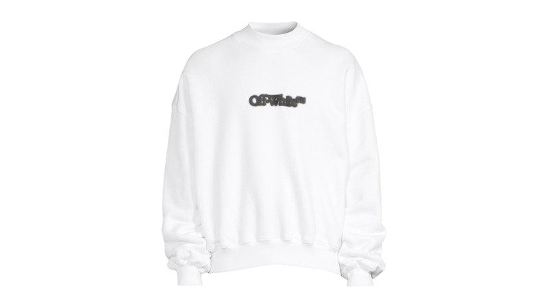 OFF-WHITE Blurr Book Over White Sweatshirt White
