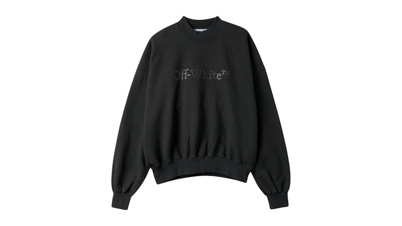 OFF-WHITE Bookish Laund Boxy Fit Sweatshirt Black