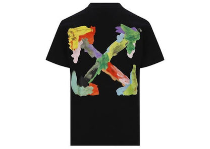 OFF-WHITE Brush Arrows Slim Logo Print Skate T-shirt Black