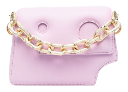 Off-White Burrow 24 Logo Print Shoulder Bag Lilac