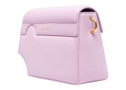 Off-White Burrow 24 Logo Print Shoulder Bag Lilac
