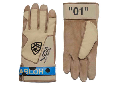 OFF-WHITE C/O Project Maybach Gloves Beige
