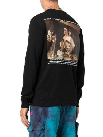 OFF-WHITE Caravag Lute Skate L/S Tee Black/White