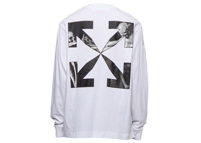OFF-WHITE Caravaggio Arrow Skate L/S Tee White