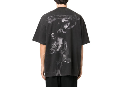 OFF-WHITE Caravaggio Painting-Print Cotton T-Shirt Black
