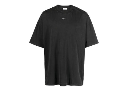 OFF-WHITE Caravaggio Painting-Print Cotton T-Shirt Black