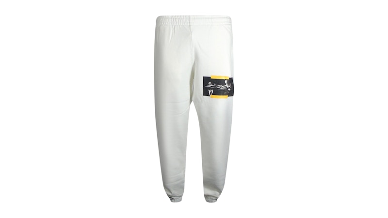 OFF-WHITE Caravaggio Painting Shorten Logo Sweatpants White