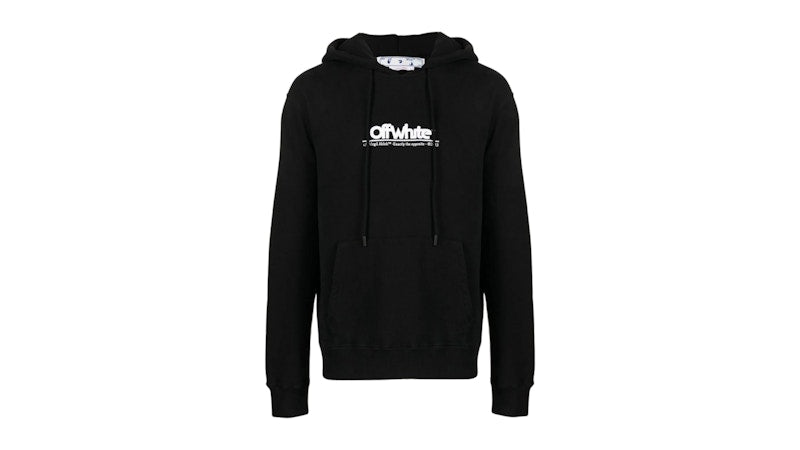 OFF-WHITE Chunky Logo Slim Fit Hoodie Black