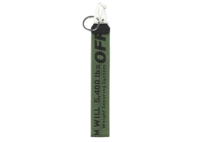 OFF-WHITE Classic Industrial Keychain Green/Black