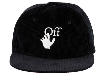 OFF-WHITE Corduroy Logo Cap Black