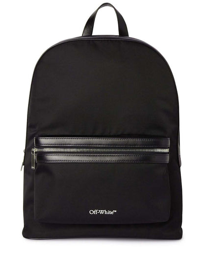 Off-White Core Round Logo-Print Backpack Black