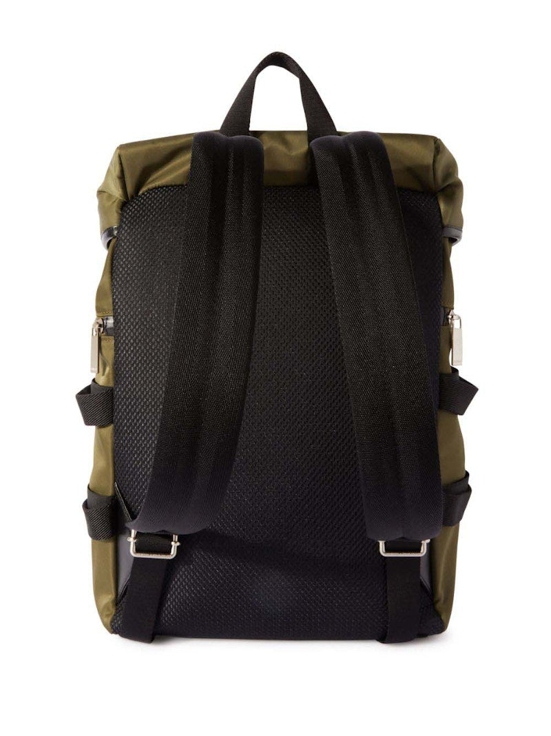 Off-White Courrie Flap Drawstring Backpack Moss Green/Multicolor