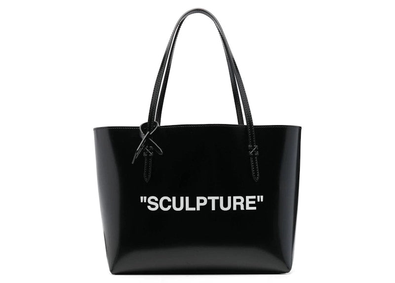 OFF-WHITE Day Off 28 Quote Tote Bag Black/White