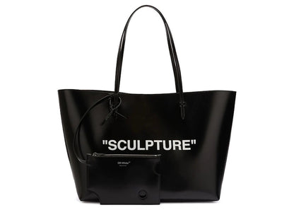 OFF-WHITE Day Off 40 Quote Tote Bag Black/White