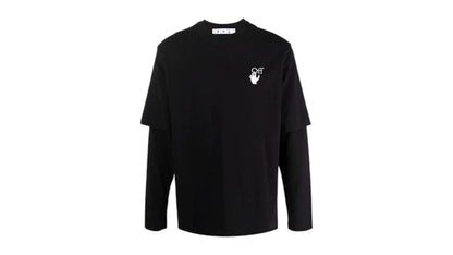 OFF-WHITE Degrade ARR Double Sleeve T-shirt Black