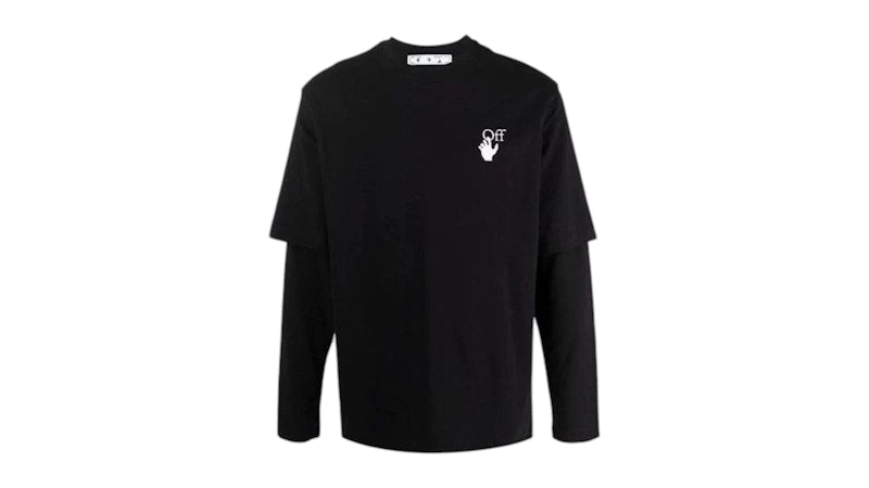 OFF-WHITE Degrade ARR Double Sleeve T-shirt Black