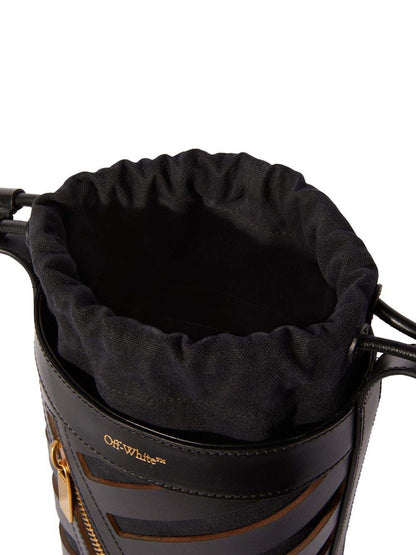Off-White Diag Cut-Out Bucket Bag Black