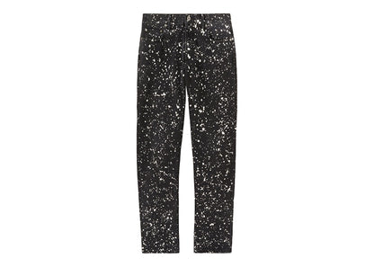 OFF-WHITE Diag Outl Paint Skinny Jeans Black/White