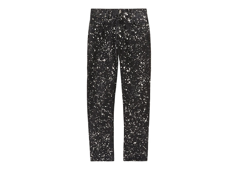 OFF-WHITE Diag Outl Paint Skinny Jeans Black/White