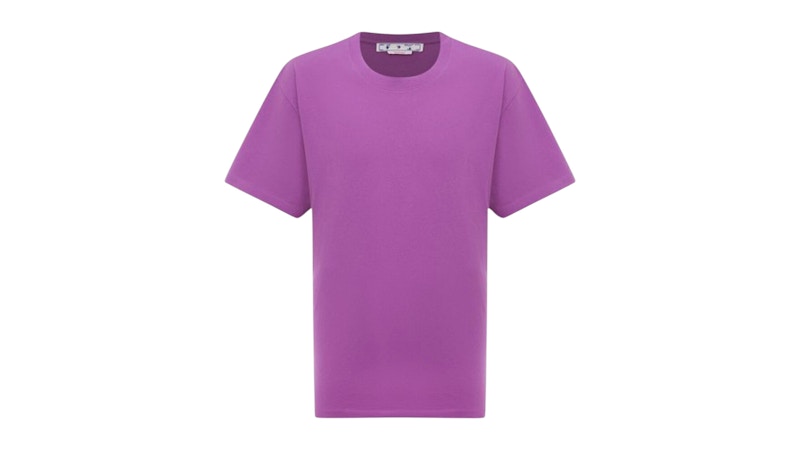 OFF-WHITE Diag Tab Oversized Fit T-shirt Purple