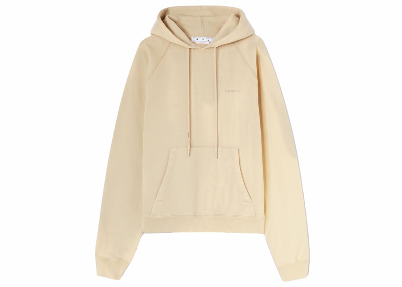 OFF-WHITE Diag Tab Skate Hooded Sweatshirt Dark Sand