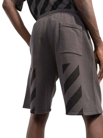 OFF-WHITE Diag Tab VTG Skate Sweatshort Black/Black