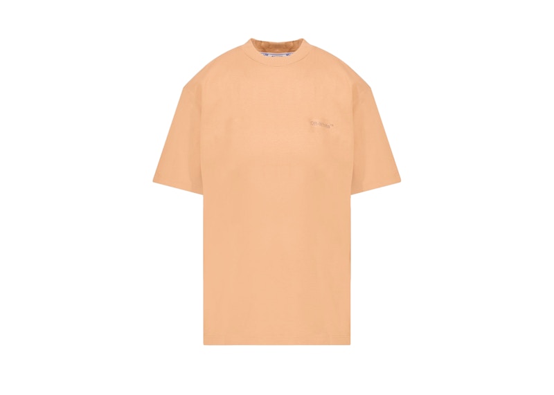OFF-WHITE Diagonal Regular T-Shirt Brown