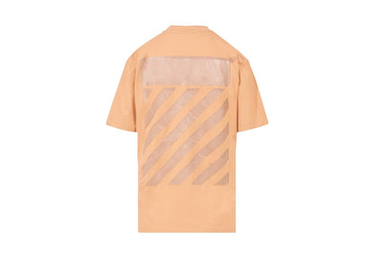 OFF-WHITE Diagonal Regular T-Shirt Brown