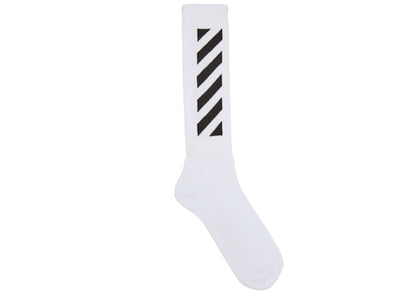 OFF-WHITE Diagonals Mid Socks White/Black