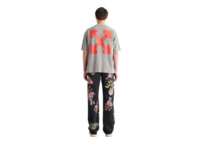 OFF-WHITE Emotion Arrow Over Skate S/S Tee Grey/Orange
