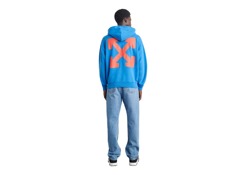 OFF-WHITE Emotion Arrow Skate Hoodie Blue