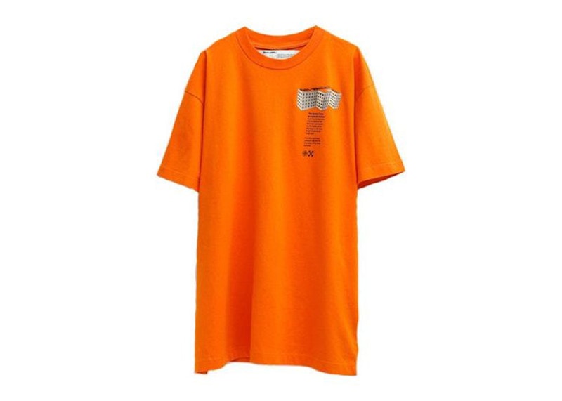 OFF-WHITE F Building S/S Oversized T-Shirt Orange/Multi