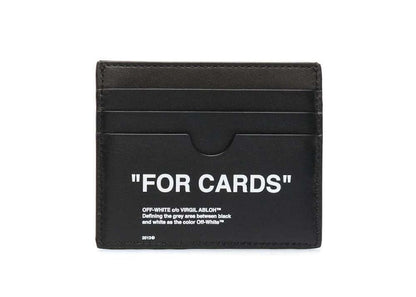 Off-White "FOR CARDS" Card Holder Black
