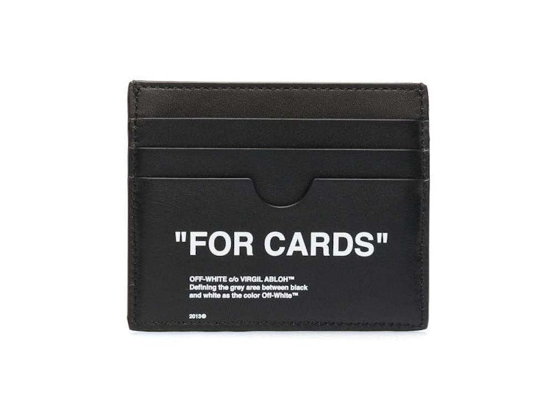 Off-White "FOR CARDS" Card Holder Black