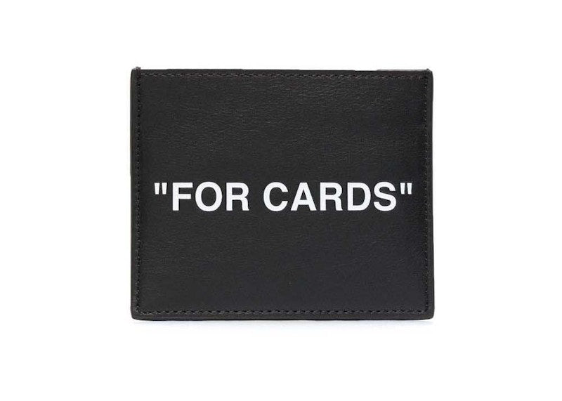 Off-White "FOR CARDS" Card Holder Black
