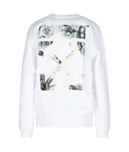 OFF-WHITE Flock Chine Flower Arrow Crew White/Multi