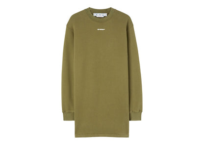 OFF-WHITE Flock Chine Flower Arrow Dress Military Green