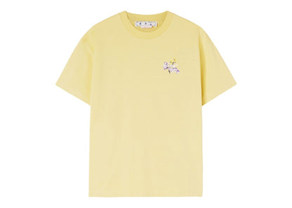 OFF-WHITE Flower Arrow Casual Tee Yellow